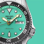 SRPK33K1 Reloj Seiko Serie 5 Hombre Pulsera Acero Verde