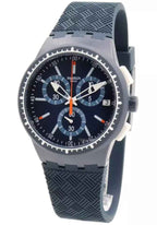 SUSN410 Reloj Swatch Gara in Blu Análogo para Caballero con Correa de Resina