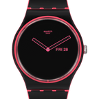 SO29P700 Reloj Swatch Minimal Line Pink unisex banda de caucho