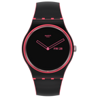 SO29P700 Reloj Swatch Minimal Line Pink unisex banda de caucho