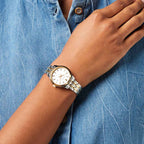 SUR410P1 Reloj Seiko Clásico Análogo para Mujer con Brazalete de Metal - Acero Inoxidable Bicolor